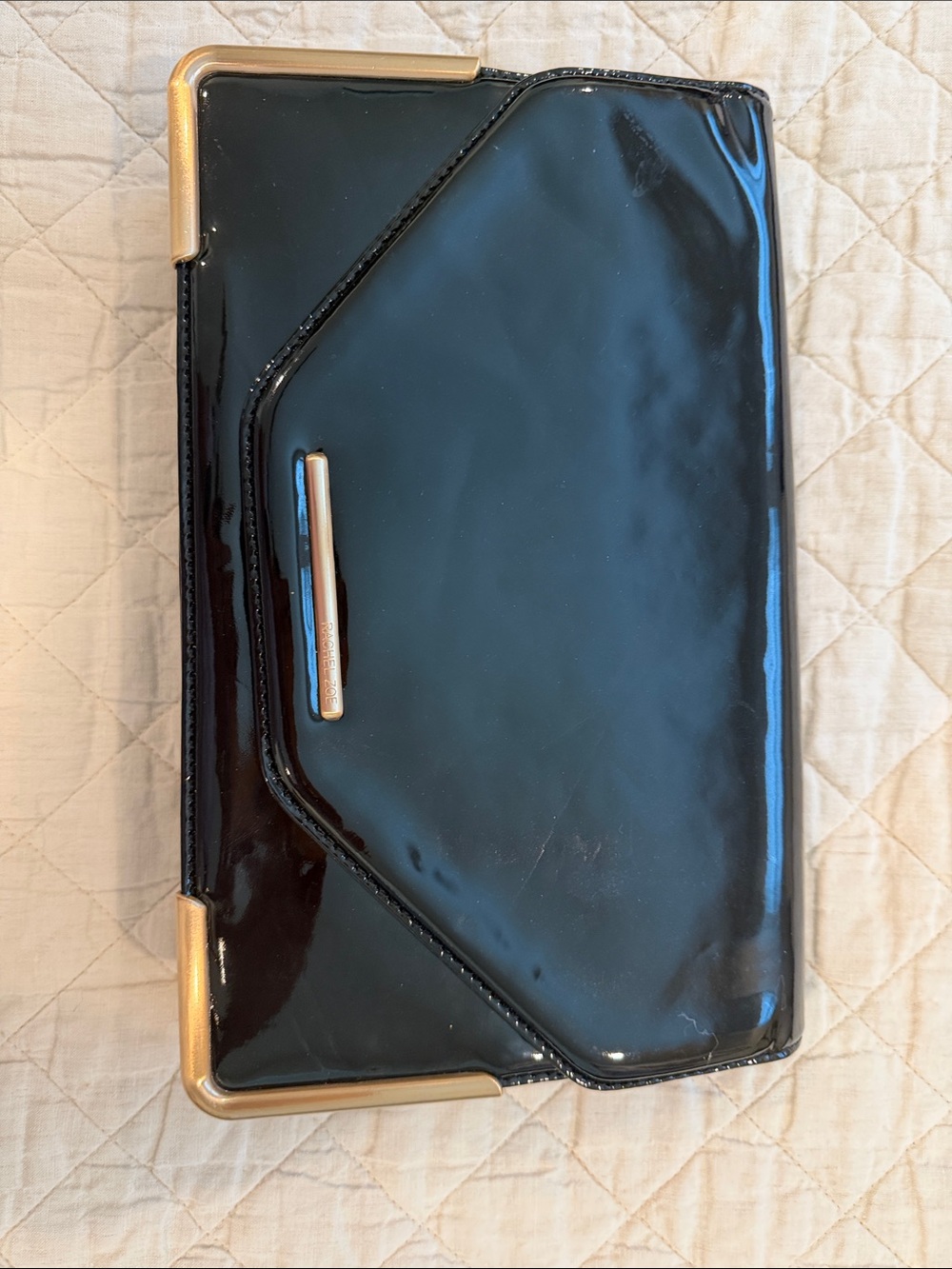 Rachel Zoe Charlotte Patent Leather Clutch.